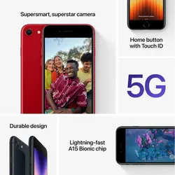 APPLE iPhone SE,  64GB, (Produkt) rot (2022)