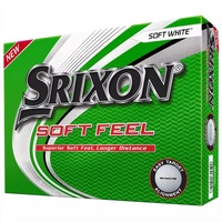 Srixon Unisex-Erwachsene Ball:Soft Feel (12) Golfbälle, Weiß, Einheitsgröße