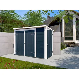 Weka Multibox mit Regalsystem 2,05 x 0,84 m anthrazit/weiß