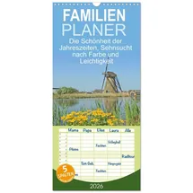 Calvendo Familienplaner 2026 - Die Schönheit der Jahreszeiten, Sehnsucht nach Farbe und Leichtigkeit mit 5 Spalten (Wandkalender, 21 x 45 cm) CALVENDO: