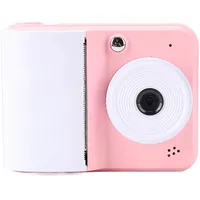 Instantkamera, 1800mAh 2,4 -Zoll -Akku HD Tragbare HD -Instantkamera 90 Minuten von Leuchtenden Farben Selfie -Unterstützung mit Gedrucktem Papier für die Fotografie (Rosenate)