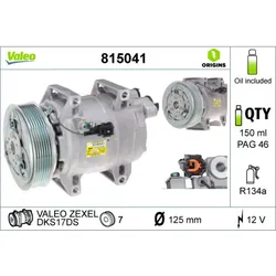 Kompressor Klimaanlage VALEO 815041