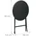 Relaxdays Gartentisch Ø 60 x 75 cm Schwarz