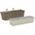 vidaXL Balkon 2 Pcs 50 x 17 x 17 cm Grau