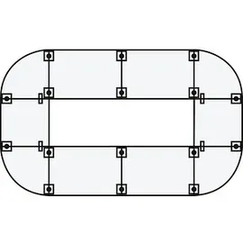 Hammerbacher Tischplatte KP16 eiche rechteckig 160,0 x 80,0 x 2,5 cm