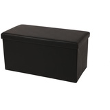 ECHTWERK Sitztruhe SeatBox EW-SB-0470 schwarz Holz 76,0 cm