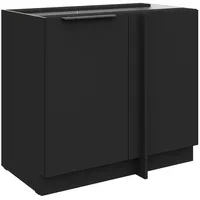 Küchen-Preisbombe Eckunterschrank 105 cm Schwarz