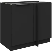 Küchen-Preisbombe Eckunterschrank 105 cm Schwarz