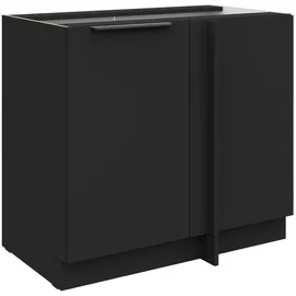 Küchen-Preisbombe Eckunterschrank 105 cm Schwarz