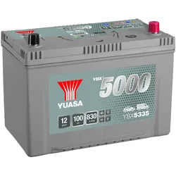 YUASA YBX5000 - SMF 12V 100Ah 830A Starterbatterie für HYUNDAI KIA FIAT TOYOTA MERCEDES-BENZ NISSAN 7571548 A0045417501 60778729 YBX5335