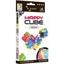 SmartGames HAPPY HCE300 Expert Cardboard Box 3D Puzzle 6-tlg. Blau/Grün/Gelb/Rot