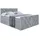 altdecor Boxspringbett 160 x 200 cm H3/H4 Grau