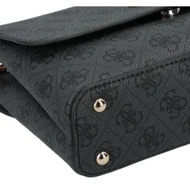 GUESS Schultertasche Eco Erica Convertible Xbody Flap Bag Coal Logo