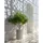 Beliani Blumentopf grau Betonoptik rund 36x36cm mit Loch In- & Outdoor Eucommia