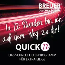 Breuer Duschrückwand Grau