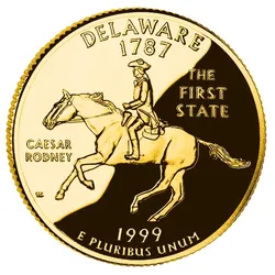 USA State Quarter Dollars Kollektion vergoldet "250 Jahre USA"