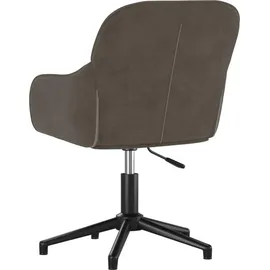 vidaXL Bürostuhl Samt Dunkelgrau