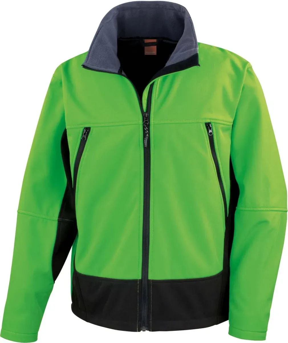 Result Herren 3-Lagen Softshell Jacke Softshell-Jacke R120X vivid green/black M