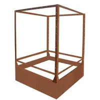 Palatino Cortenstahl-Tomatenhaus, braun, ca. B100/H183/T100 cm