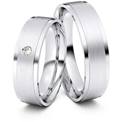 Trauringe Duisburg 585er Weiflgold - 5323