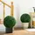 Homcom 2er Grün, Kunststoff, 50 cm, Kunstpflanze Uv-beständig, Plastik Künstliche Pflanzen im Topf, Fake Plant wie echt für Wohnzimmer Schlafzimmer Büro Garten Deko Geschenk