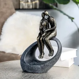 Casablanca by Gilde GILDE Skulptur Moment bronzefarben, grau - (H) 27 cm | Gr.: onesize