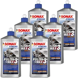 6x 500ml Sonax Xtreme Polish+wax 3 Hybrid Npt Lackversiegelung Politur Wachs: Sonax: 02022000 (202200)