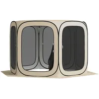 Outsunny Pop-up-Campingzelt Screen Tent Raumzelt mit Tragetasche, Mesh-Tür, Familienzelt