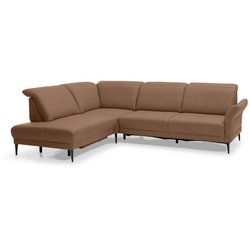 Musterring Ecksofa MR 1350 Leder Braun Nougat 229 x 297 cm