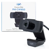 PNI Webcam CW1850 Full HD USB-Anschluss, aufsteckbares, eingebautes Mikrofon