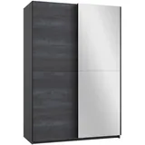 WIMEX Herne 135 x 198 x 64 cm graphit/front digi-steel optik