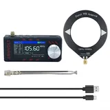 Mini SI4732 Radio Vollband-Empfang 1 9 Zoll Farbdisplay Eingebauter Lautsprecher Unterstützung für Firmware Updates AM FM LSB USB Akku 800mAh mit Antenne für unterwegs oder Zuhause(black)