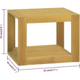 vidaXL Wand-Badregal 45x45x35 cm Massivholz Teak