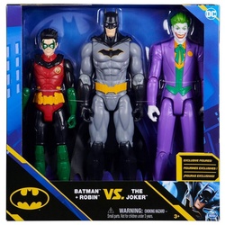 Metamorph Dekofigur Batman und Robin vs Joker Actionfiguren Set, 30 cm große Actionfiguren in authentischem DC Comic-Design bunt