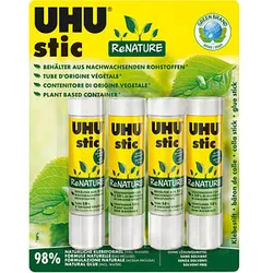 4 UHU stic ReNATURE Klebestifte 4x 21,0 g