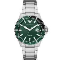Emporio Armani Uhren - Three-Hand Stainless Steel Watch - Gr. unisize - in Silber - für Damen