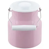 RIESS Milchkanne mit Deckel 1.5 Liter, Emaille Classic Pastell blau
