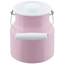 RIESS Milchkanne mit Deckel 1.5 Liter, Emaille Classic Pastell blau