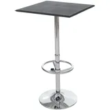 Mendler Bartisch Chicago 110 x 63 x 63 cm Schwarz