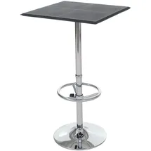 Mendler Bartisch Chicago 110 x 63 x 63 cm Schwarz