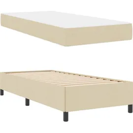 vidaXL Boxspringbett 90 x 200 cm Creme