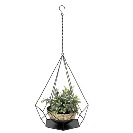 DanDiBo Ambiente Blumenampel 33,5 x 75,5 cm Schwarz