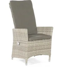 SonnenPartner Garten-Sessel Solares Aluminium mit Polyrattan white-coral Gartenstuhl