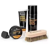 Albatros Schuhpflege Set, für Glatt-, Kunstleder und Textilien, 5-teilig