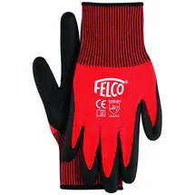 FELCO Arbeitshandschuhe gestrickt mit Nitrilbeschichtung Größe M