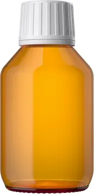 Euro Medizinflasche mit Verschluss, 100 ml