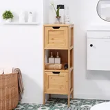 kleankin Badezimmerschrank 30 x 90 x 30 cm Beige
