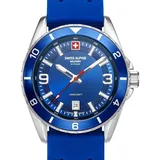 Swiss Alpine Military 7034.1835 Herrenuhr Sierra silber blau 42mm 10ATM