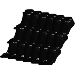 HEAD Unisex Sneaker Sportsocken 18er Pack in 39-42 Schwarz