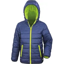 Result Core Kinder Steppjacke Stepp-Jacke R233J/R233Y navy/lime L (9-10)